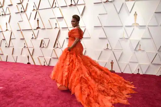 Aunjanue Ellis arrives at the Oscars