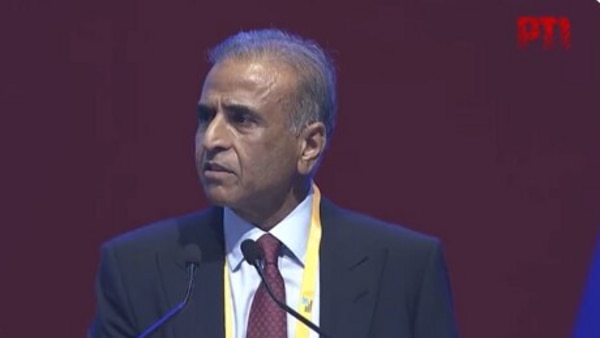 Sunil Bharti Mittal, Bharti Enterprises chairman, at 7th edition of India Mobile Congress at Bharat Mandapam in Delhi. (Photo: PTI)